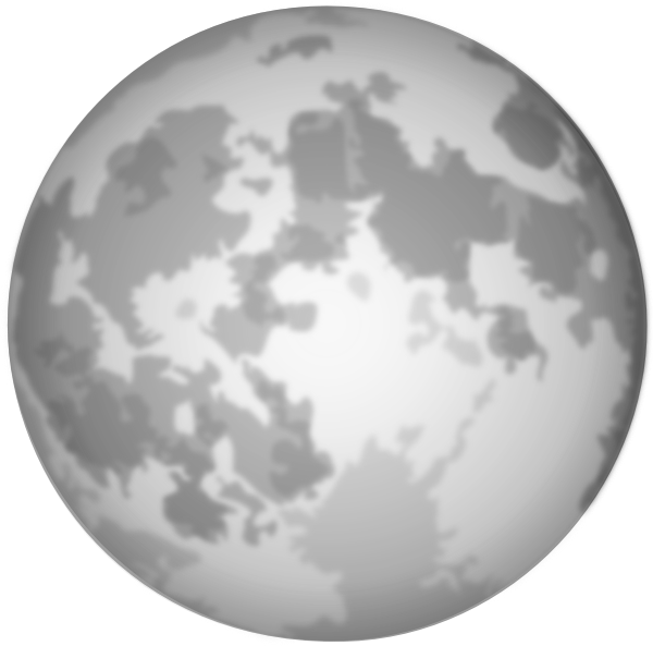 clipart of a full moon - photo #9