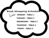 Book Shopping Schedule Clip Art