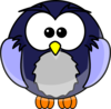 Blue Cartoon Owl Clip Art at Clker.com - vector clip art online