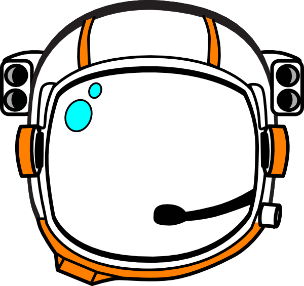 Orange Astronaut Helmet Clip Art at Clker.com - vector clip art online