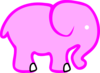 Pink Elephant Clip Art