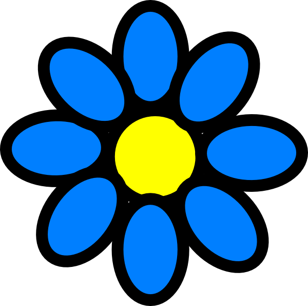 blue flower clipart - photo #41