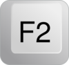 F2 Keyboard Button Clip Art