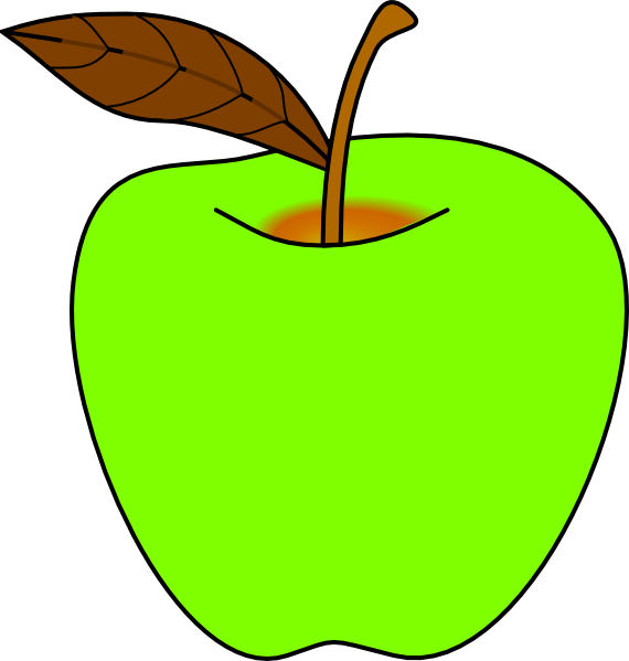clipart of green apple - photo #3