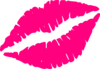 Pink Kiss Mark Clip Art