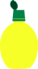 Lemon Juice Bottle Clip Art