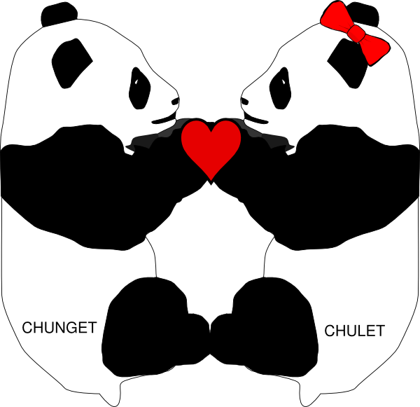 panda love clipart - photo #3