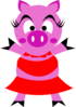 Pig Woman Clip Art