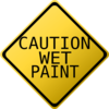 Wet Paint Clip Art