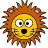 Cartoon Golden Lion Clip Art