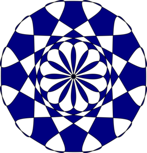 Rosette Outline  Clip Art