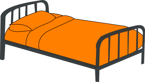 Orange Bed Clip Art at Clker.com - vector clip art online, royalty free
