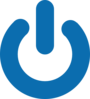 Power-icon-blue Clip Art
