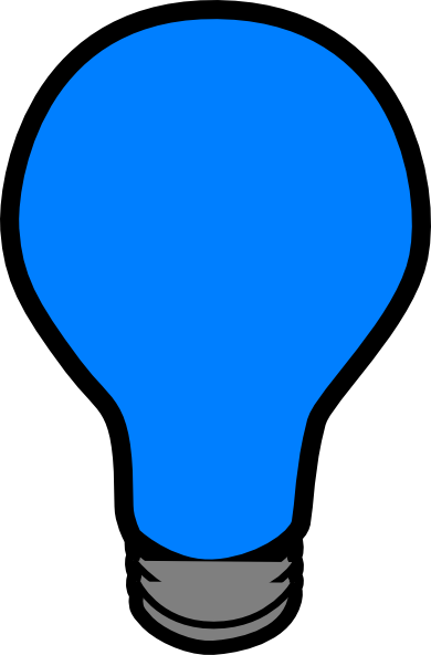 Blue Lightbulb Clip Art at Clker.com - vector clip art online, royalty