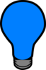 Blue Lightbulb Clip Art