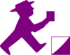 Purple Man Clip Art