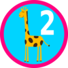 Giraffe Cupcake Topper 4 Clip Art