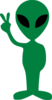 Laurant The Alien With Black Eyes Clip Art