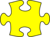 Puzzle Piece Yellow Clip Art