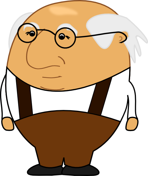 clipart old man