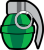 Green Grenade Clip Art