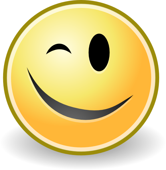 clipart smiley face wink - photo #5