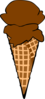 Ice Cream 2 Scoop Clip Art