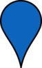 Google Maps Icon - Blue Clip Art