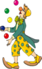 Juggling Clown Clip Art