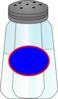 Salt Shaker, Red Oval Clip Art