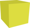 Gold Cube Clip Art