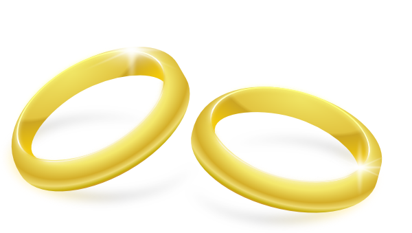 Gold Rings clip art