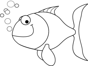 Fish Outline Clip Art at  - vector clip art online