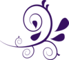 Purple Swirl Without Dots Clip Art