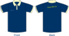 Polo Shirt Sleeves Navy Blue1 Clip Art