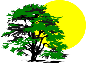 Sun And Tree Clip Art at Clker.com - vector clip art online, royalty