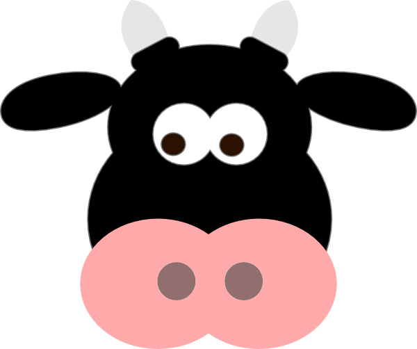 clip art cow face - photo #6