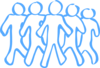 Blue Men Clip Art