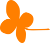 Orange 4 Leaf Clip Art