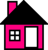 Pink House The Clip Art