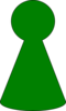 Ludo Piece - Green Clip Art