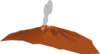 Smoking Volcano Clip Art