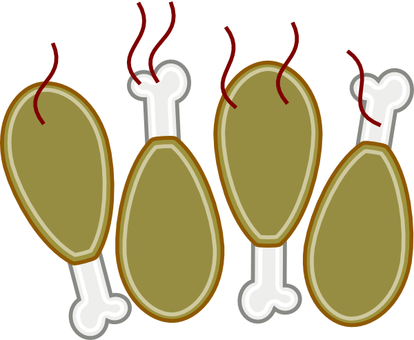 clipart of chicken legs - photo #21