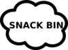 Snack Bin Sign Clip Art