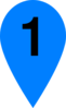 Blue-pin1 Clip Art