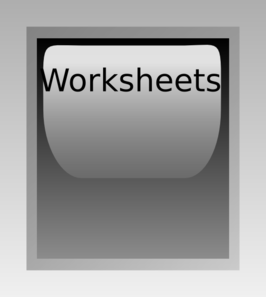 Worksheets Button Grey Clip Art