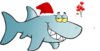 Santa Shark Clip Art
