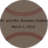 Baseball Wedding Tag Clip Art