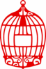 Red Birdcage Clip Art