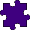 Purple Puzzle Piece Clip Art